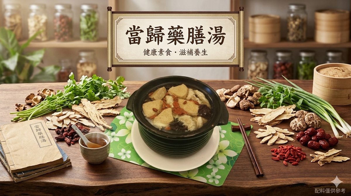 當歸藥膳湯－中平素食之家｜中壢素食餐廳