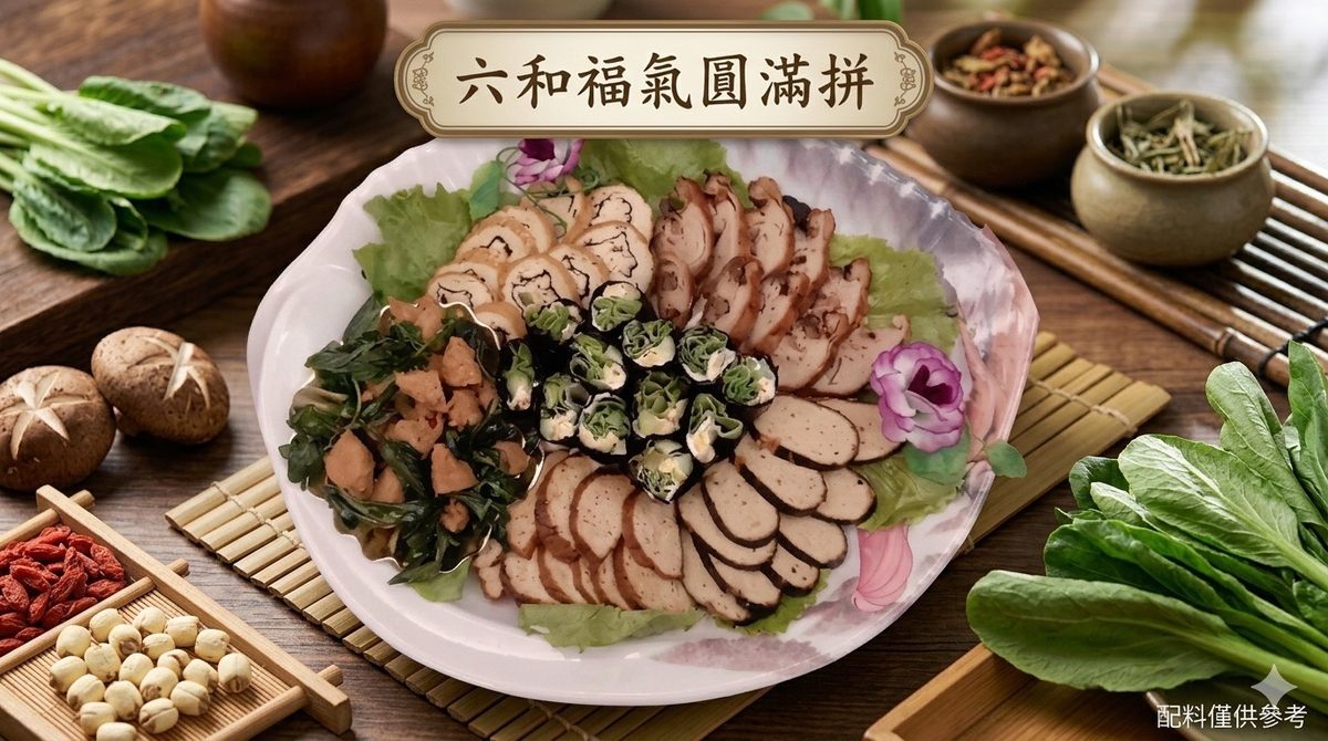 六和福氣拼盤－中平素食之家｜中壢素食餐廳