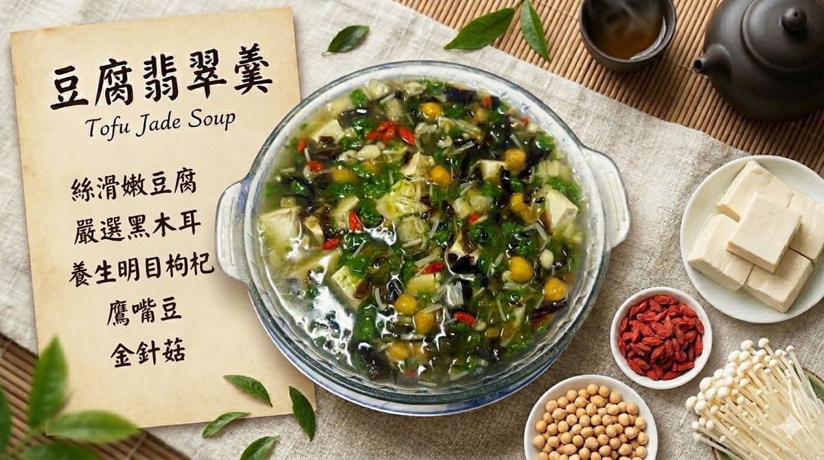 豆腐翡翠羹・中平素食之家